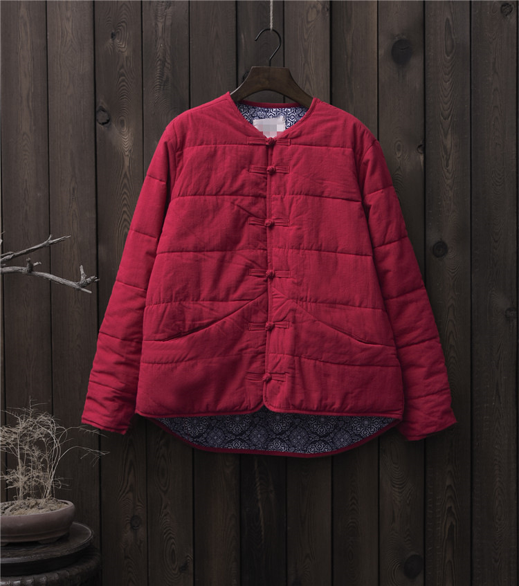 Women's long sleeve cotton-padded jacket 7