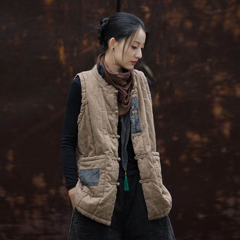 Personalized warm women's vest 49