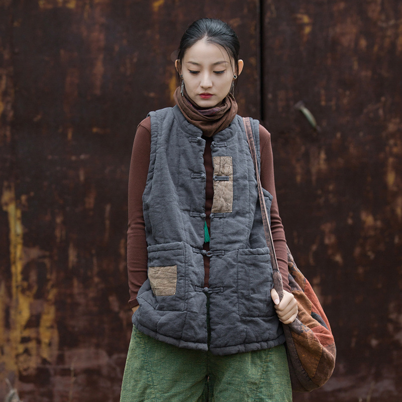 Personalized warm women's vest 49