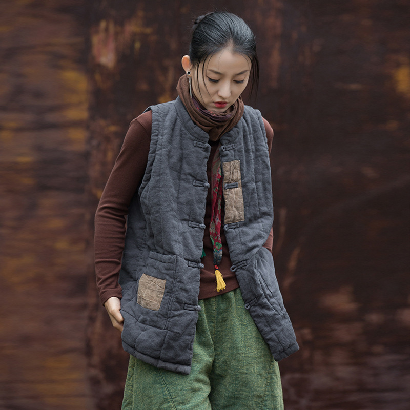 Personalized warm women's vest 49