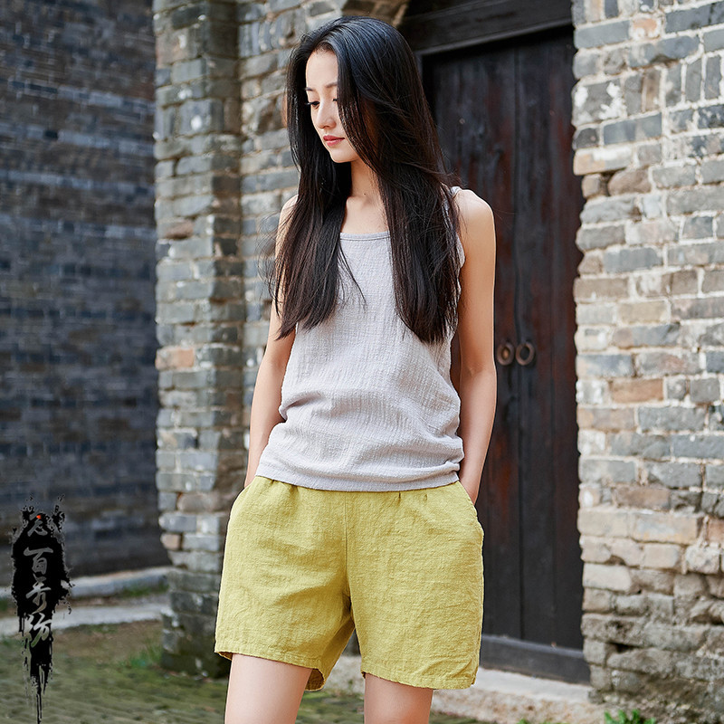 Slim women's straight shorts 54