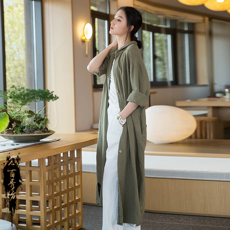 Women's long cardigan coat 60