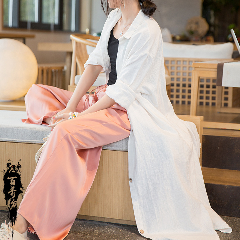 Women's long cardigan coat 60